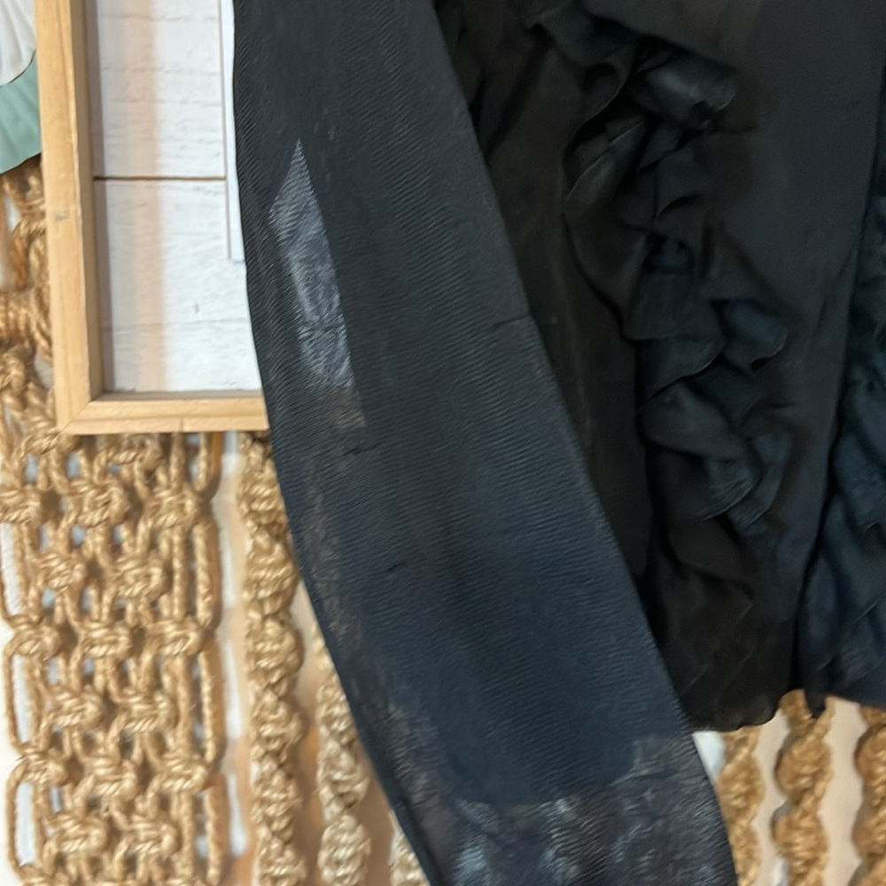 SoldddUlla Johnson Theodora pullover top in Noir small - Picture 6 of 8